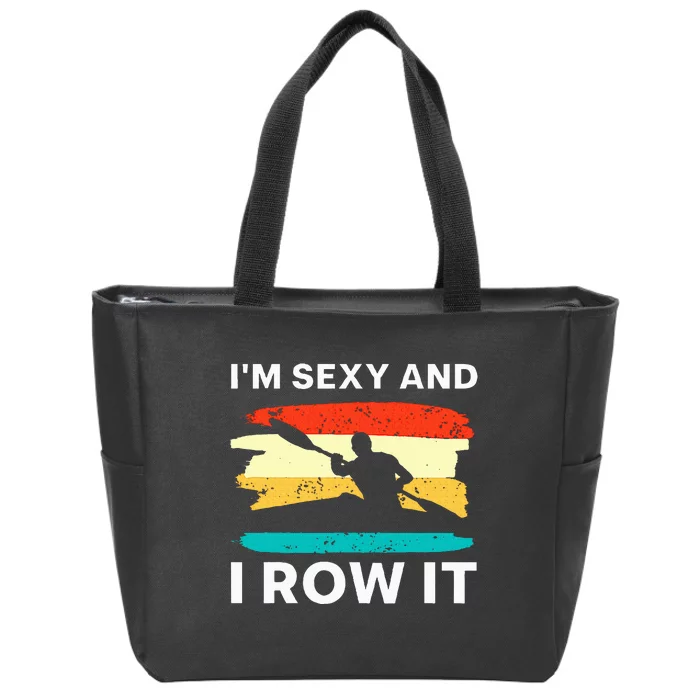 Funny Kayak Design Kayaker Boat Kayak Lover Zip Tote Bag