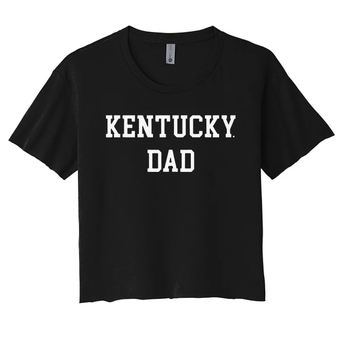 Funny Kentucky Dad Fan Basketball Big Blue Madness Women's Crop Top Tee