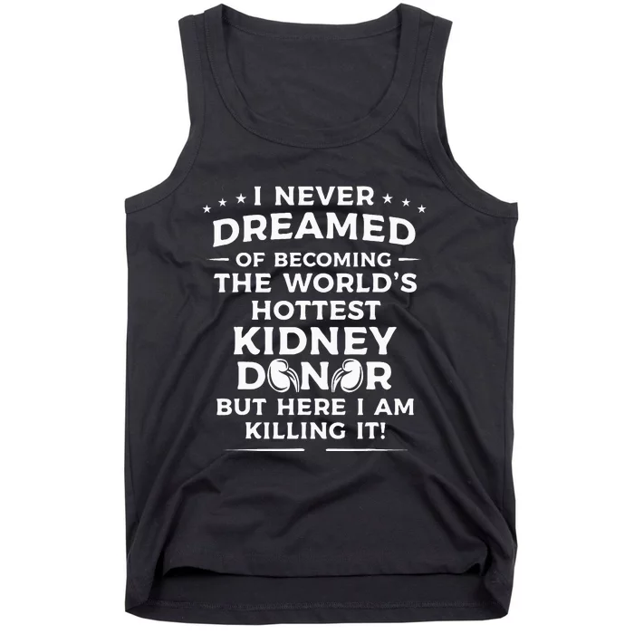 Funny Kidney Donor Art Men Women Kidney Disease Awareness Tank Top