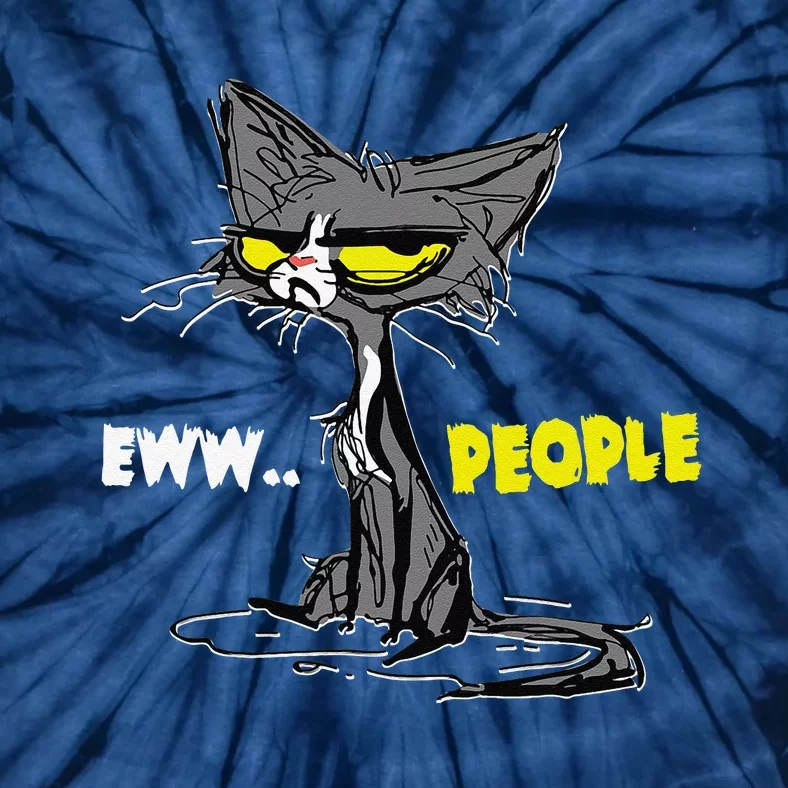 Funny Kitty EWW People Kitten Funny Cat Tie-Dye T-Shirt