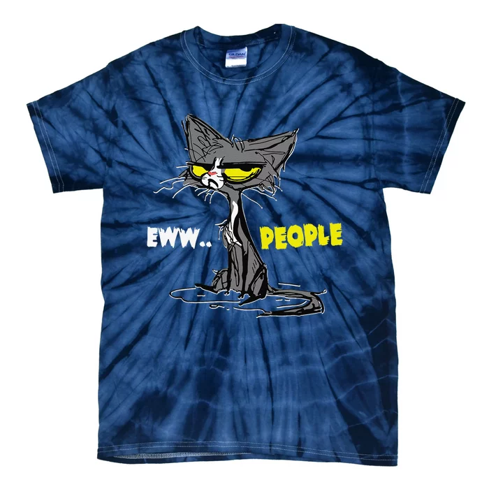 Funny Kitty EWW People Kitten Funny Cat Tie-Dye T-Shirt