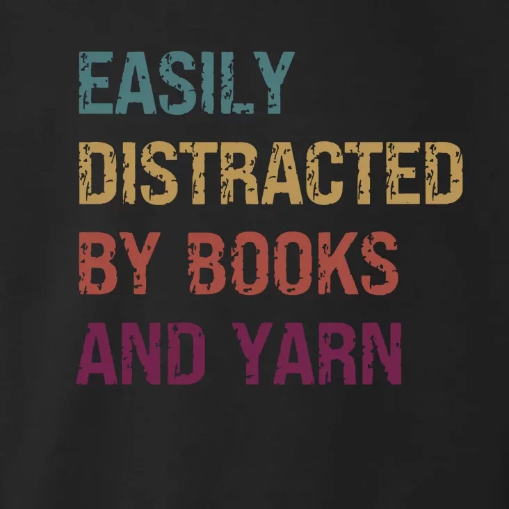 Funny Knitting Easily Distracted By Knitting Books Yarn Toddler Hoodie