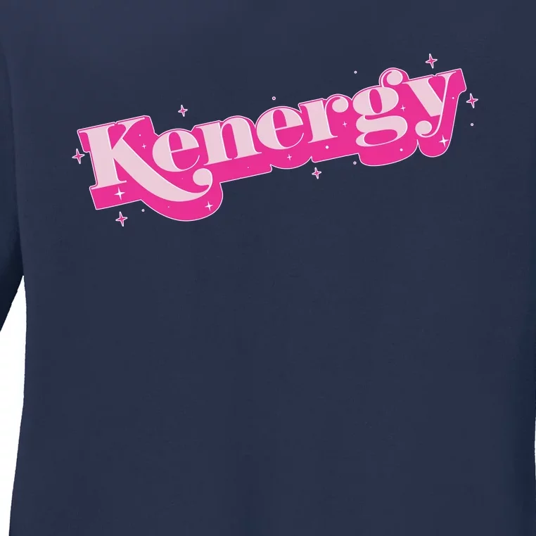 Funny Kenergy Energy Logo Ladies Long Sleeve Shirt