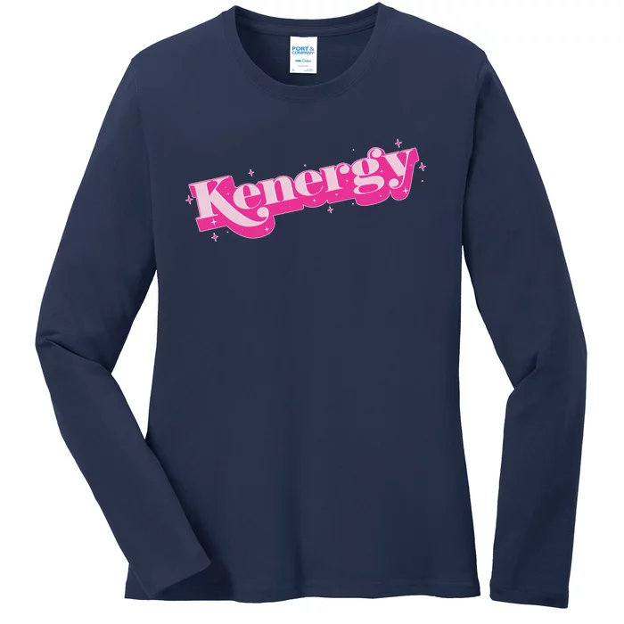 Funny Kenergy Energy Logo Ladies Long Sleeve Shirt