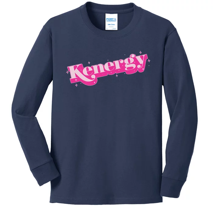 Funny Kenergy Energy Logo Kids Long Sleeve Shirt