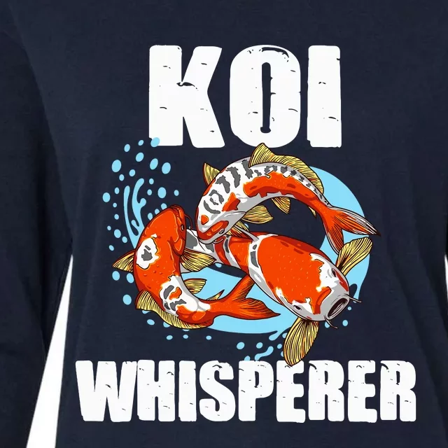 Funny Koi Fish Gift Cool Koi Whisperer Fish Lover Womens Cotton Relaxed Long Sleeve T-Shirt