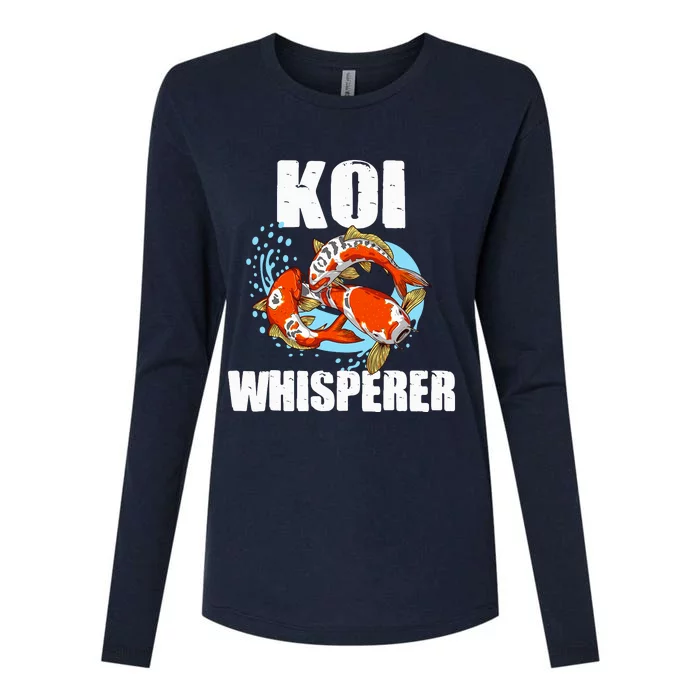 Funny Koi Fish Gift Cool Koi Whisperer Fish Lover Womens Cotton Relaxed Long Sleeve T-Shirt