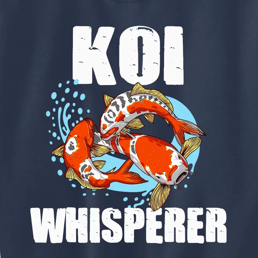 Funny Koi Fish Gift Cool Koi Whisperer Fish Lover Kids Sweatshirt