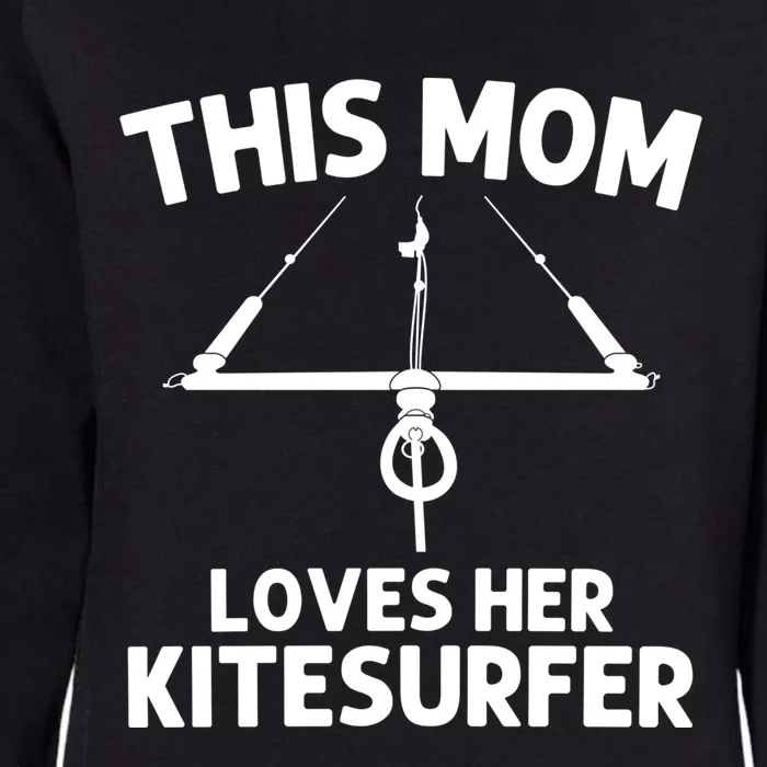 Funny Kitesurfing For Mom Mother Kiteboarding Kite Surfing Gift Womens California Wash Sweatshirt