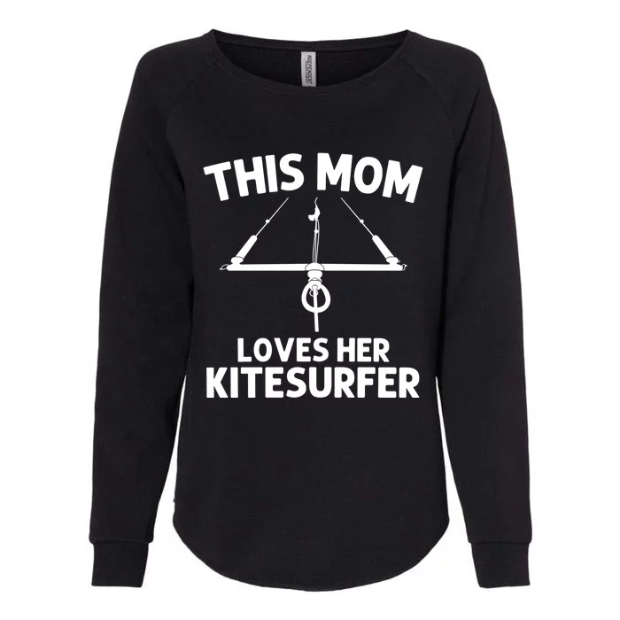 Funny Kitesurfing For Mom Mother Kiteboarding Kite Surfing Gift Womens California Wash Sweatshirt