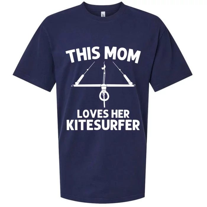 Funny Kitesurfing For Mom Mother Kiteboarding Kite Surfing Gift Sueded Cloud Jersey T-Shirt