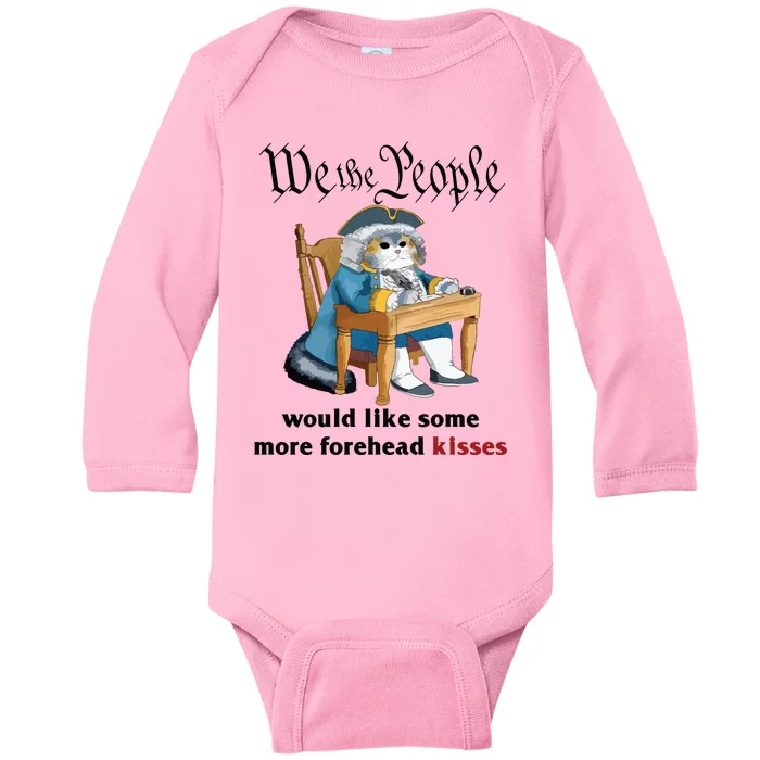 Forehead Kisses Baby Long Sleeve Bodysuit