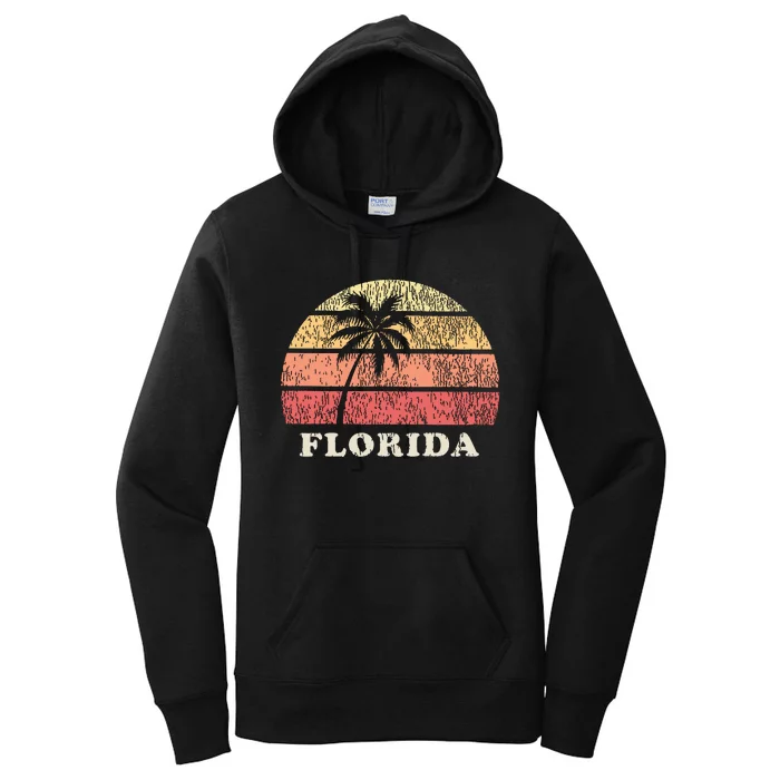 Florida Keys Fl Vintage 70s Retro Throwback Design Women's Pullover Hoodie