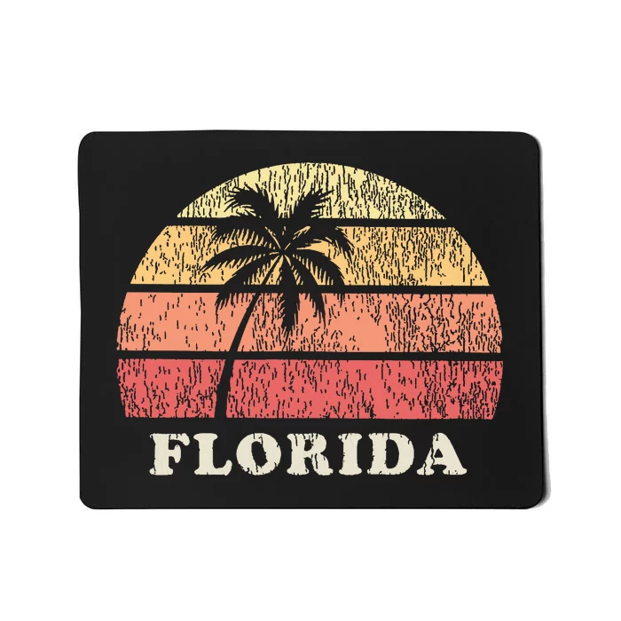 Florida Keys Fl Vintage 70s Retro Throwback Design Mousepad