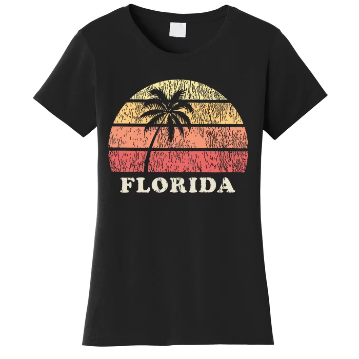 Florida Keys Fl Vintage 70s Retro Throwback Design Women's T-Shirt