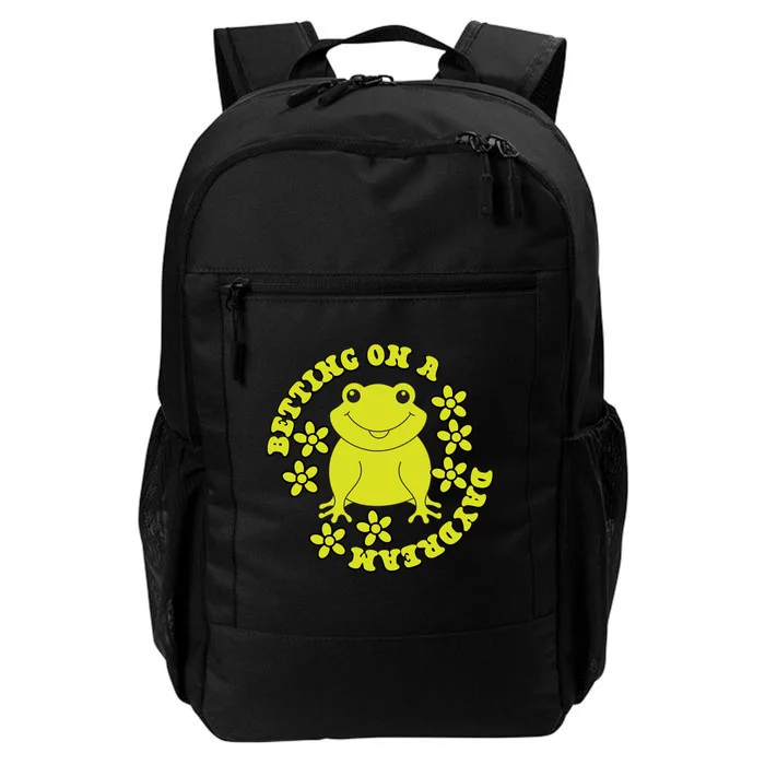 Funny Kawaii Frog Betting On A Daydream Gift Daily Commute Backpack