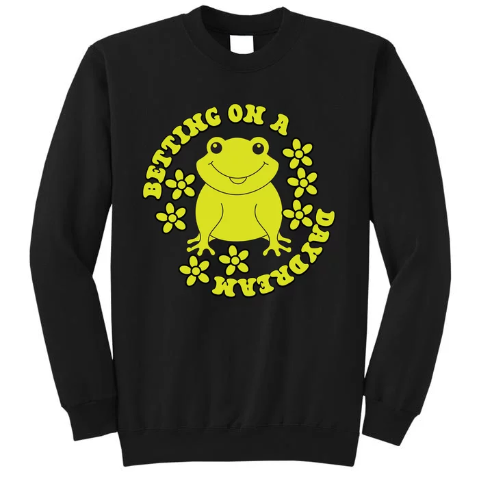 Funny Kawaii Frog Betting On A Daydream Gift Tall Sweatshirt