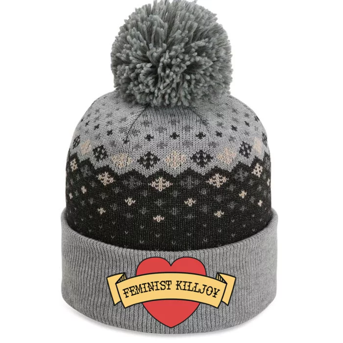 Feminist Killjoy Feminism Strong Empowert Heart Gift The Baniff Cuffed Pom Beanie