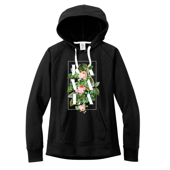 Floral Kamala Women's Fleece Hoodie