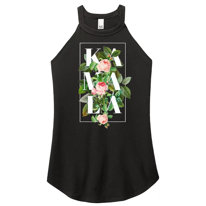 Floral Kamala Women’s Perfect Tri Rocker Tank