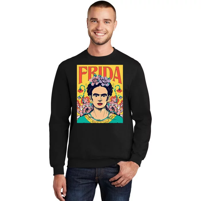 Frida Kahlo Frida Floral Portrait Tall Sweatshirt