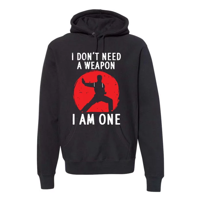 Funny Karate For Women Karate Black Belt Martial Arts Premium Hoodie