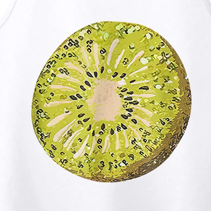 Funny Kiwi Fruit Vacation Beach Kiwi Lovers Performance Tank