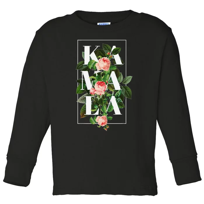 Floral Kamala Toddler Long Sleeve Shirt