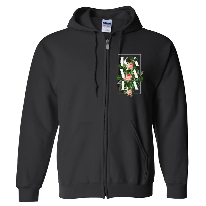 Floral Kamala Full Zip Hoodie