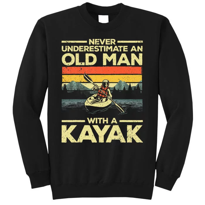 Funny Kayaking Grandpa Kayaker Kayak Lovers Sweatshirt