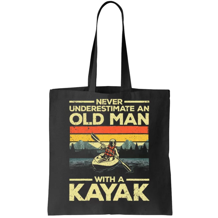 Funny Kayaking Grandpa Kayaker Kayak Lovers Tote Bag