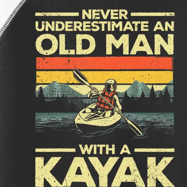 Funny Kayaking Grandpa Kayaker Kayak Lovers Toddler Fine Jersey T-Shirt