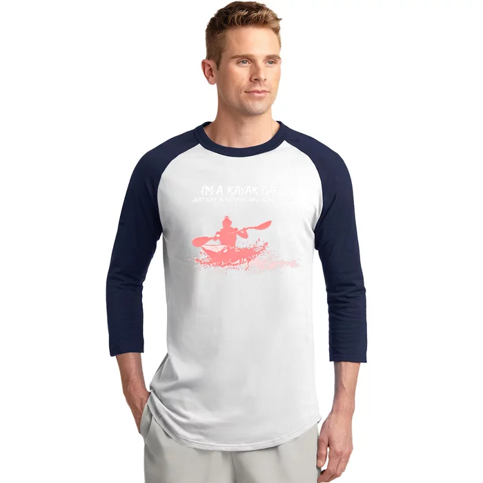 Funny Kayak Gift Just Like Normal But Cooler Baseball Sleeve Shirt