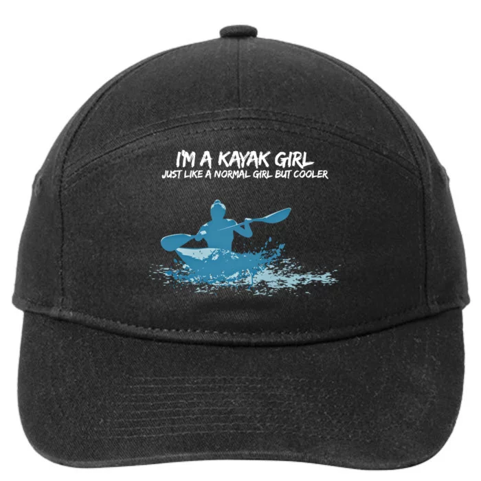 Funny Kayak Gift IM A Cool Kayak 7-Panel Snapback Hat