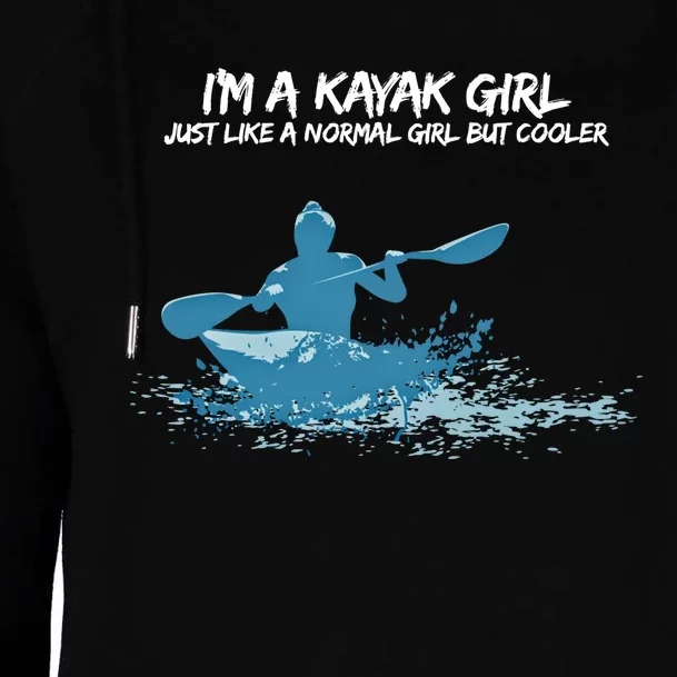 Funny Kayak Gift IM A Cool Kayak Womens Funnel Neck Pullover Hood