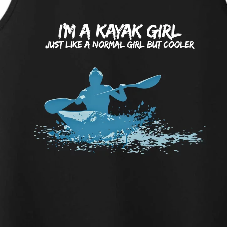 Funny Kayak Gift IM A Cool Kayak Performance Tank