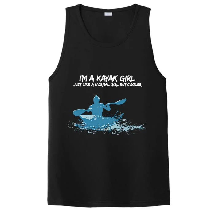 Funny Kayak Gift IM A Cool Kayak Performance Tank