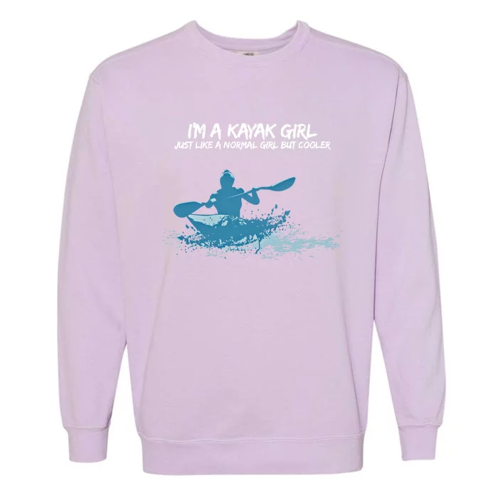 Funny Kayak Gift IM A Cool Kayak Garment-Dyed Sweatshirt