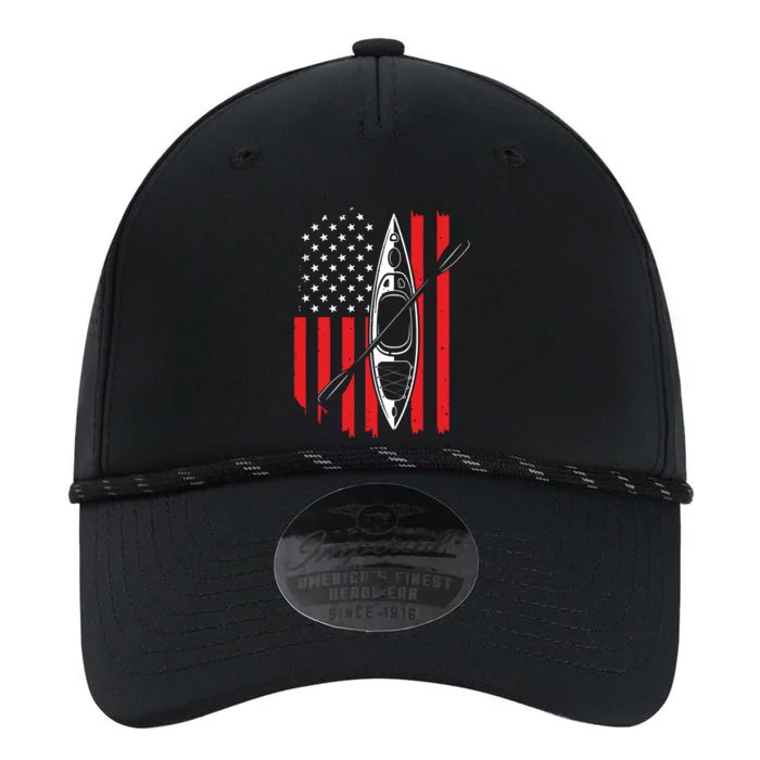 Funny Kayaking Gift For Cool American Flag Kayak Performance The Dyno Cap