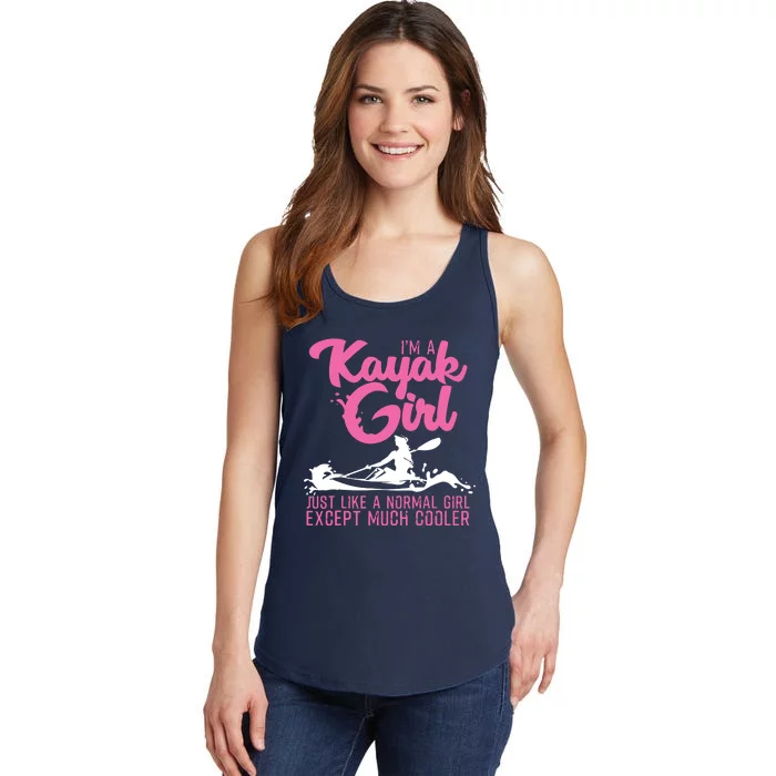 Funny Kayaking Gift For Cool Kayak Paddling Lover Ladies Essential Tank