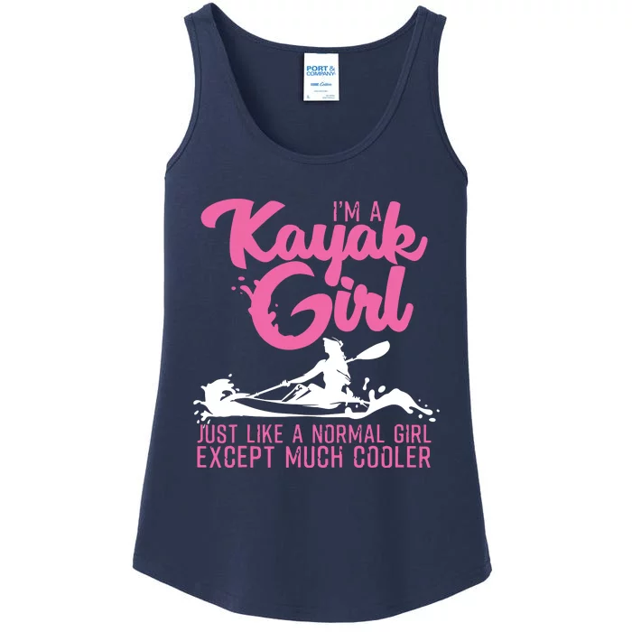 Funny Kayaking Gift For Cool Kayak Paddling Lover Ladies Essential Tank