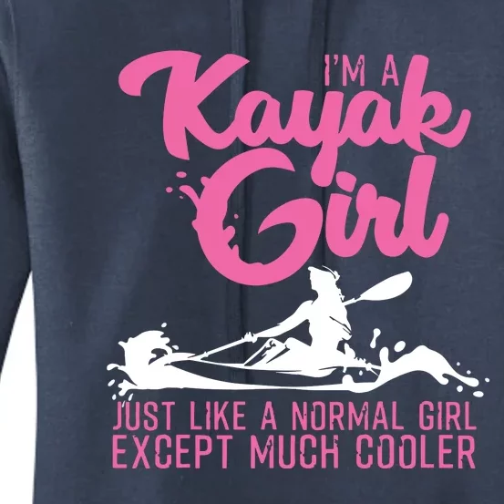 Funny Kayaking Gift For Cool Kayak Paddling Lover Women's Pullover Hoodie