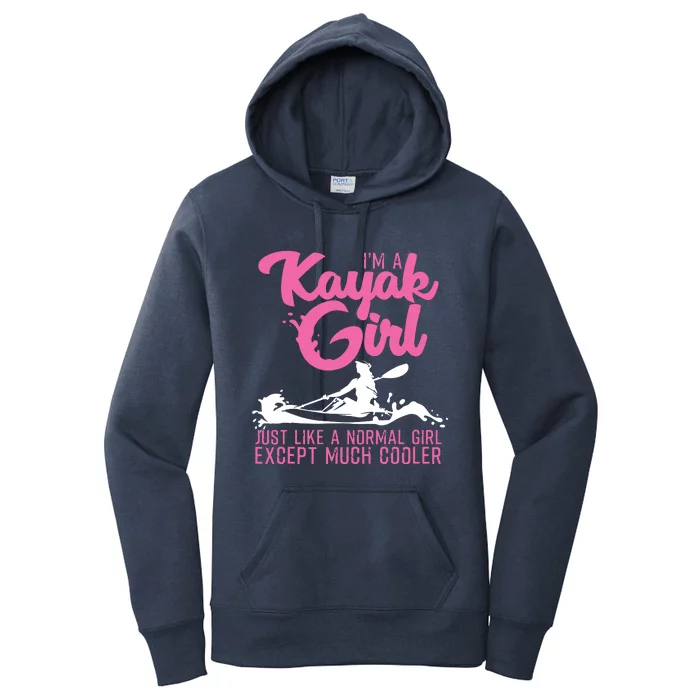 Funny Kayaking Gift For Cool Kayak Paddling Lover Women's Pullover Hoodie