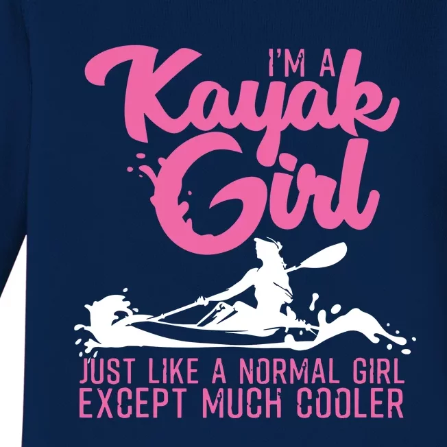 Funny Kayaking Gift For Cool Kayak Paddling Lover Baby Long Sleeve Bodysuit