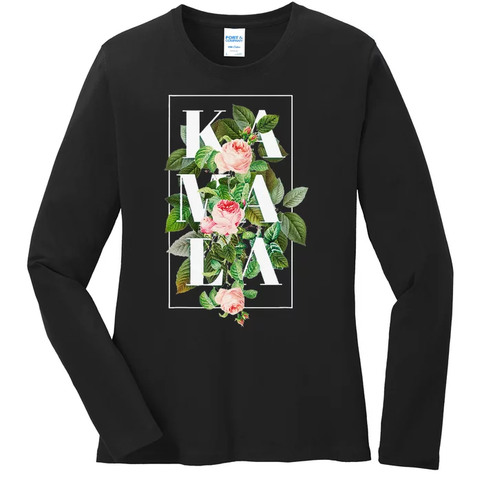 Floral Kamala Gift Ladies Long Sleeve Shirt