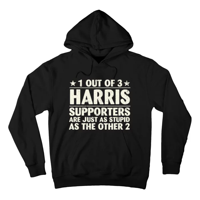 Funny Kamala Harris Cat Lettering Positive Hoodie