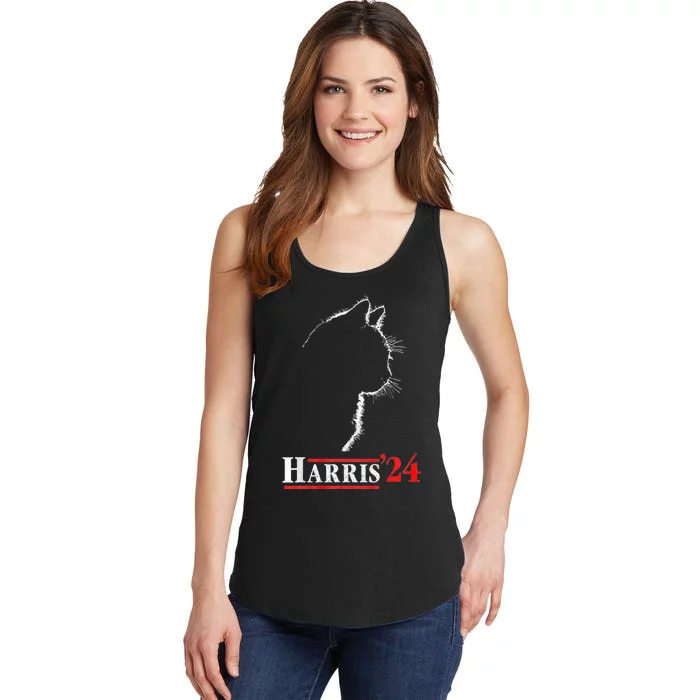 Funny Kamala Harris Cat Ladies Ladies Essential Tank