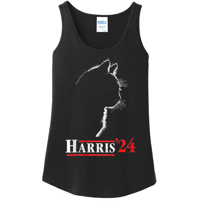 Funny Kamala Harris Cat Ladies Ladies Essential Tank