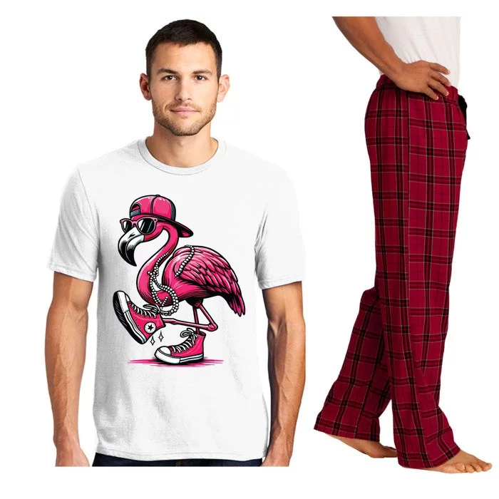 Flamingo Kamala Harris For President 47th Retro Pajama Set