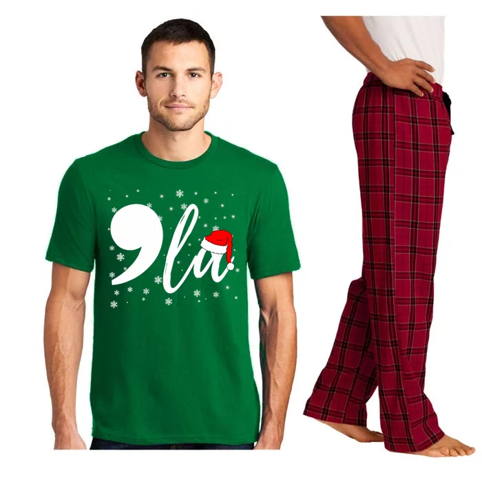 Funny Kamala Harris 2024 Comma La Christmas Pajama Set